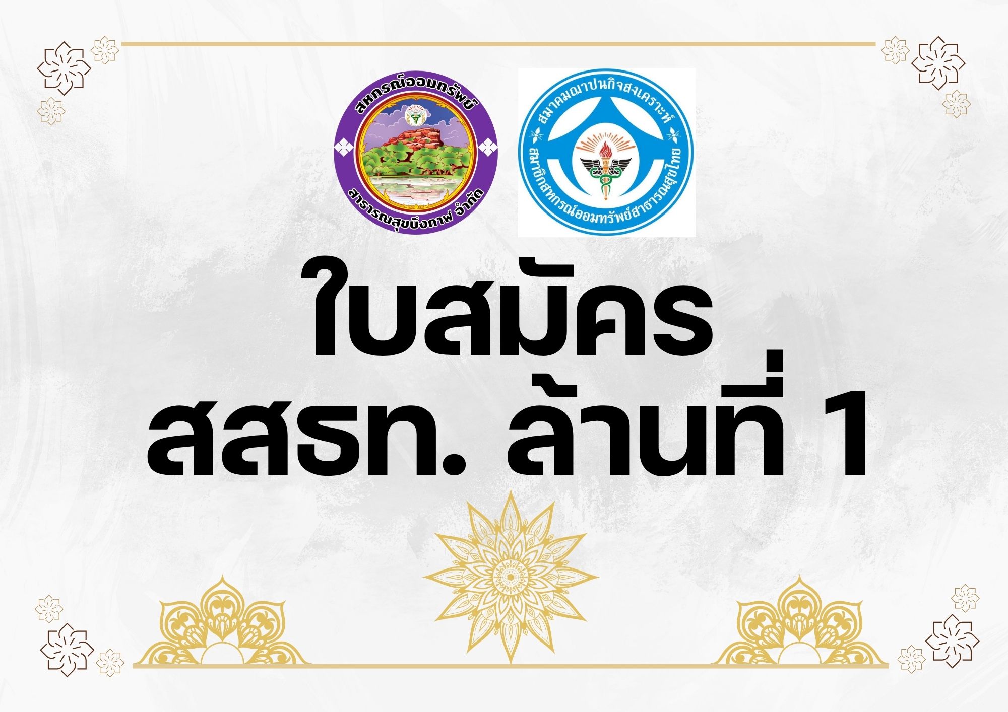 ใบสมัคร สสทธ.ล้านที่ 1 และตัวอย่างการเขียน